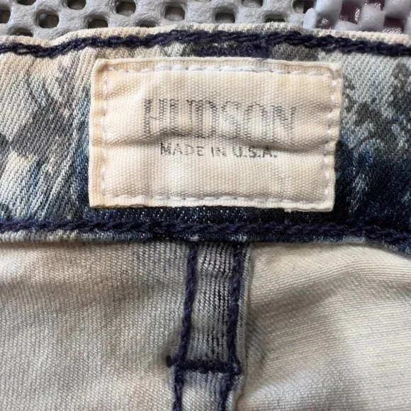 HUDSON Krista Roses Graphic Super Skinny Jeans Sz 29 Streetwear Art to Wear - Picture 5 of 11